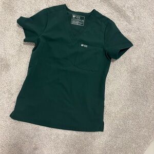 Figs Women's British Racing Green scrub Top